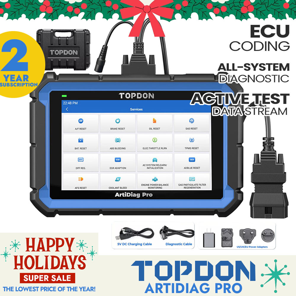 TOPDON ArtiDiag PRO V2.0 Full System Diagnostic Scanner Bidirectional Key Coding