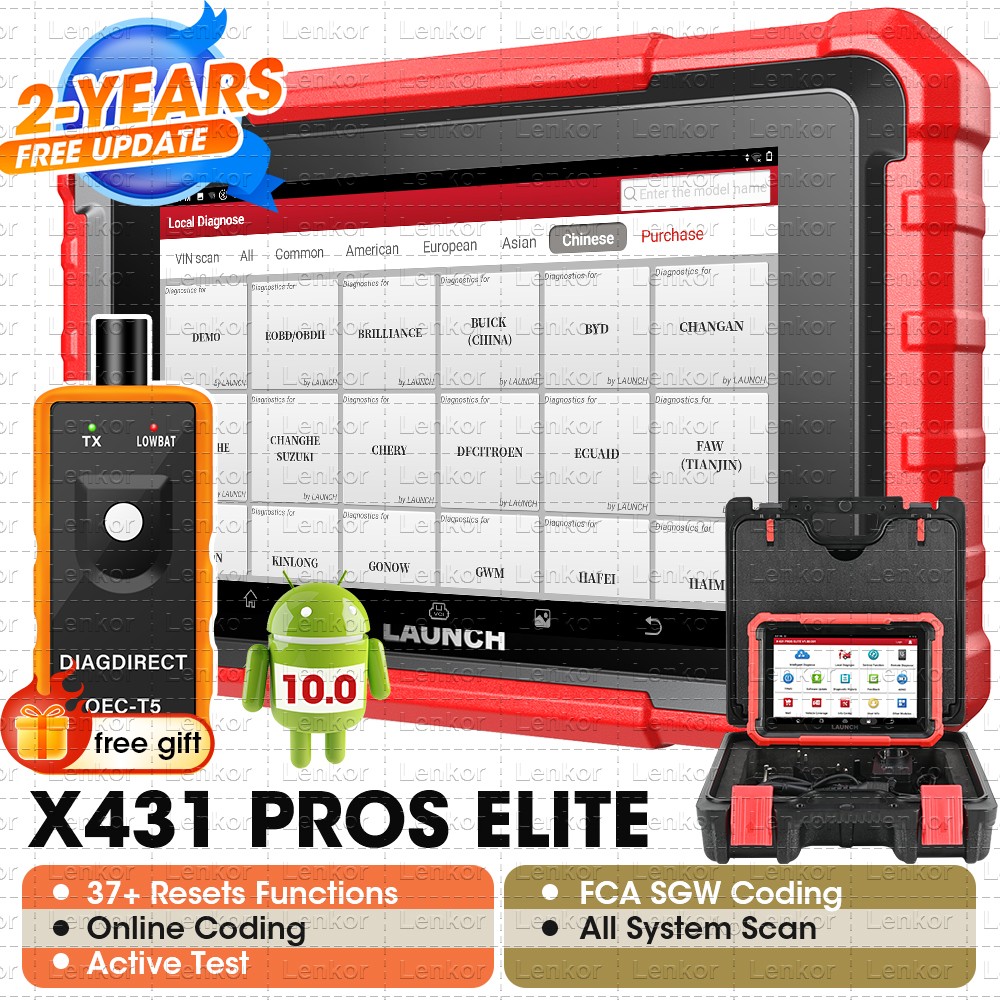 2025 LAUNCH X431 Pro Elite V+ PRO5 PAD V Bidirectional Diagnostic Scanner Coding