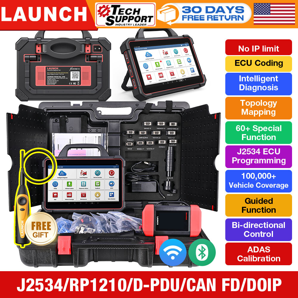 LAUNCH X431 PAD VII PAD 7 Car+Truck Heavy Duty 24V ADAS Diagnostic Scanner Tool