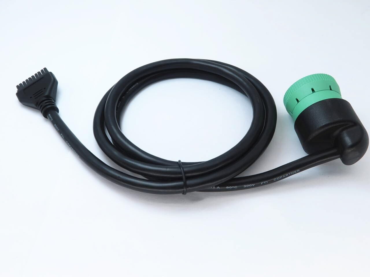 Green 9pin J1939 to 10pin Cable for PT30 ELD Logbook Compliant ECM w/DOT, Com…