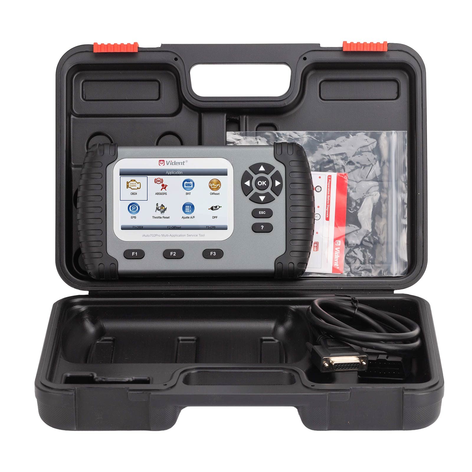 VIDENT iAuto 702 Pro Multi-Applicaton ABS/SR-S System Scanner Read Code Clear