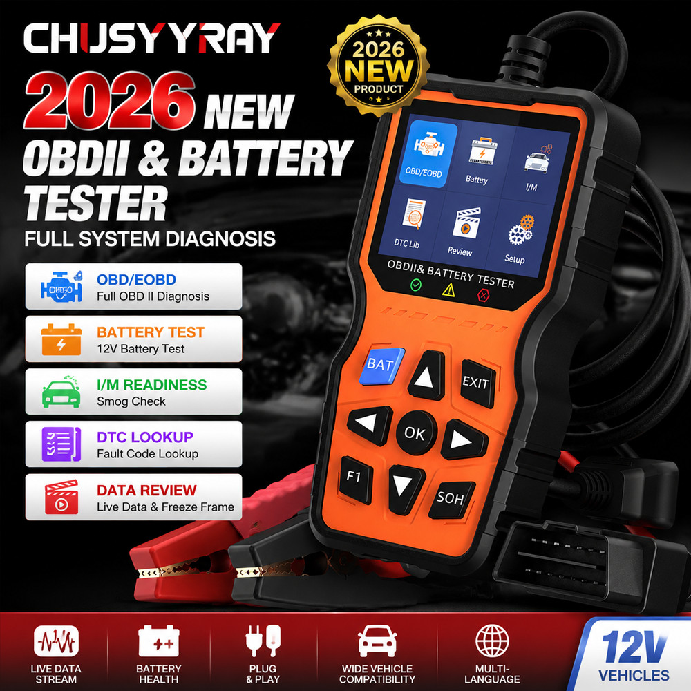 CHUSYYRAY OBD2529N Code Reader Car Scanner Turn Engine Light Off Diagnostic Tool