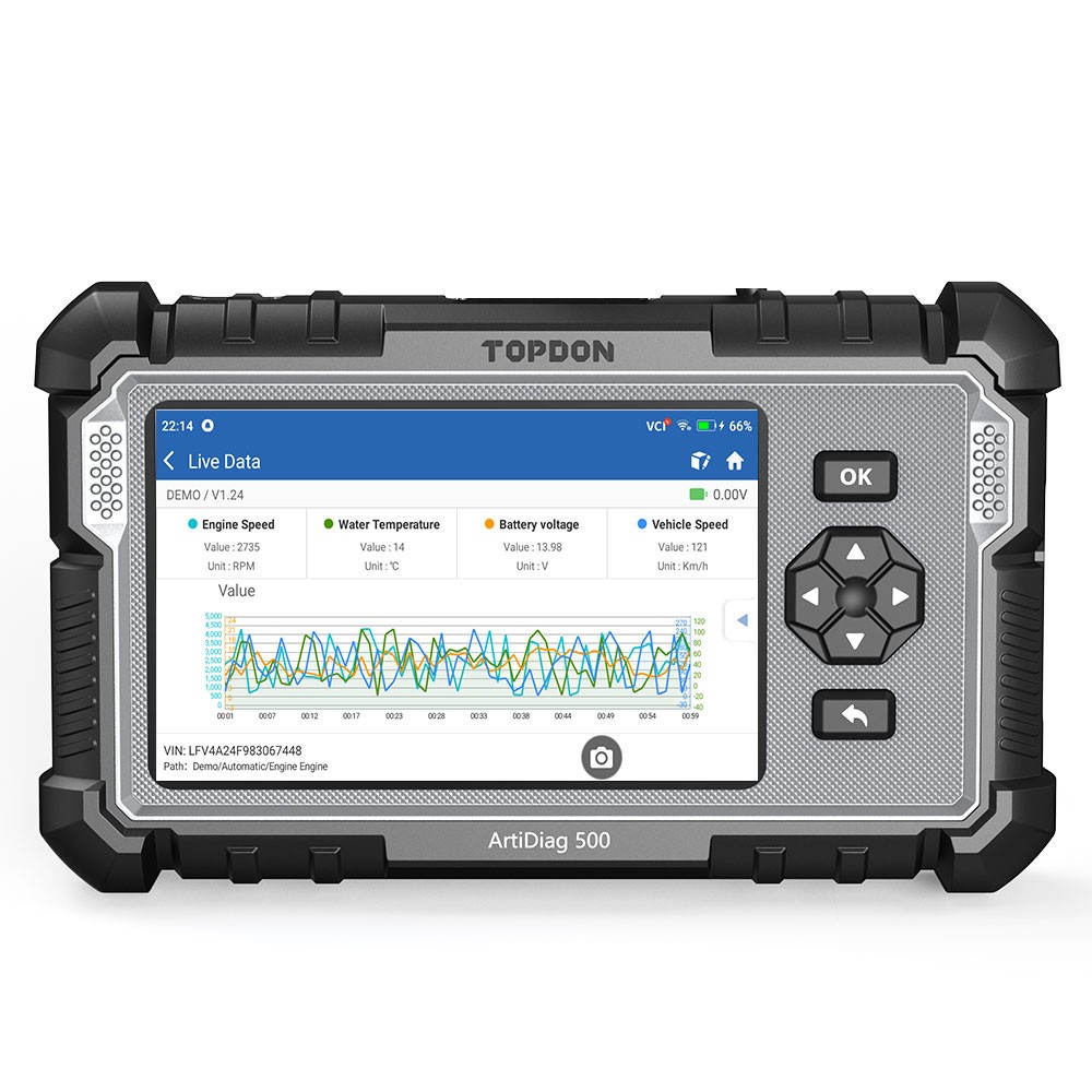 2026 TOPDON AD500 OBD2 Car Scanner Engine ABS SRS SAS TPMS Diagnostic Tool US