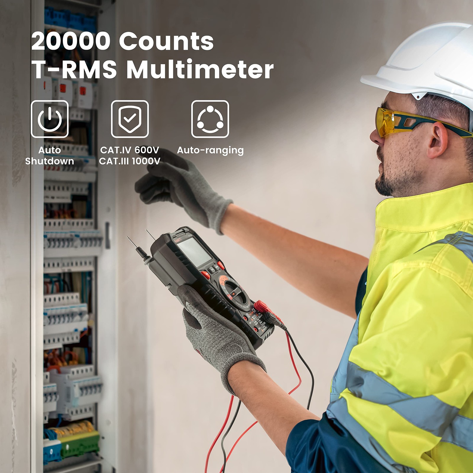 KAIWEETS HT118E Digital Multimeter TRMS 20000 20000 counts, multi-color