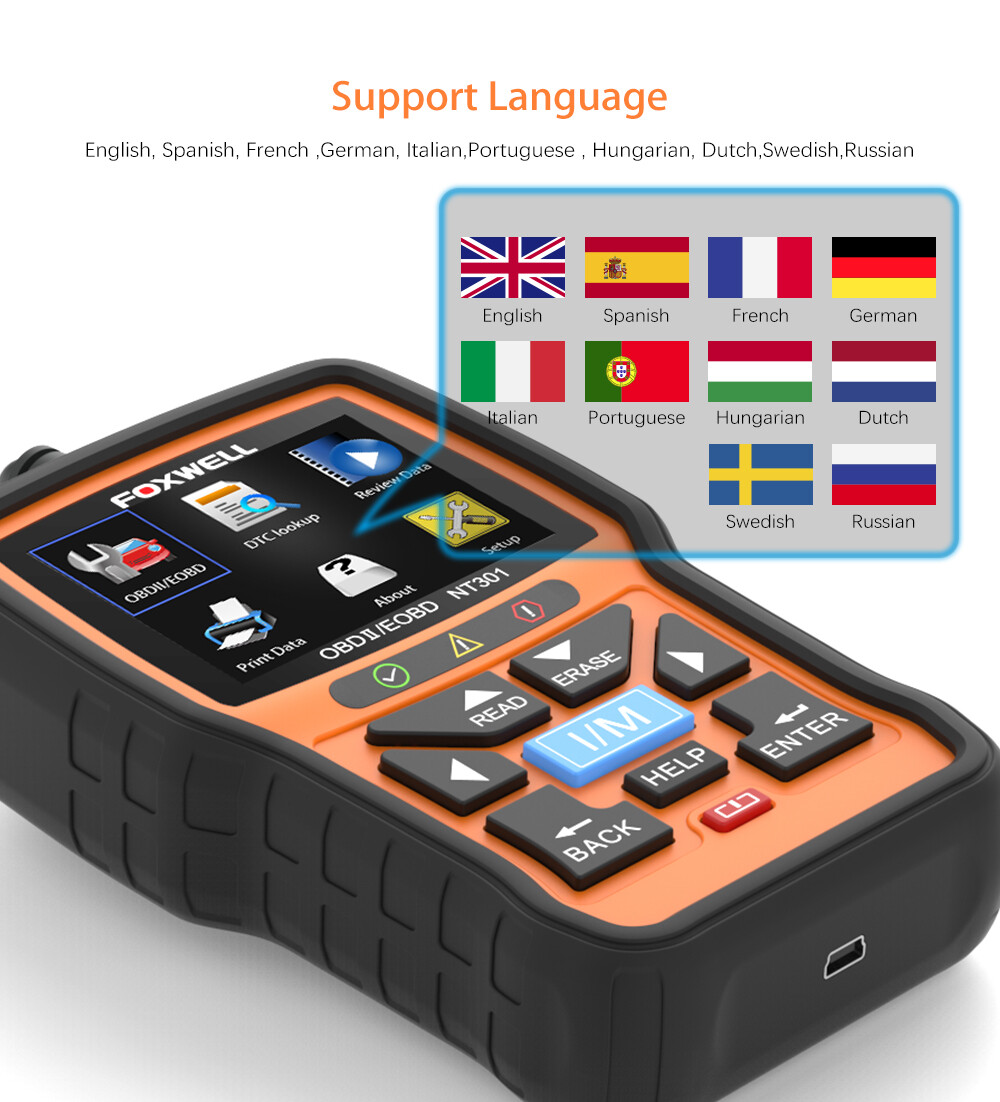 Auto Engine Trouble Code Reader OBD2 Scanner Diagnostic Tool Live Data Stream