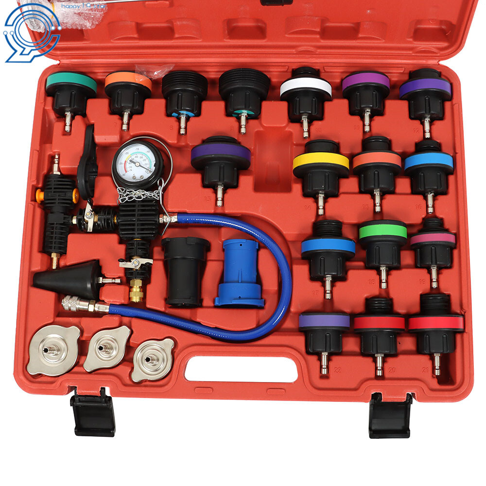 28pcs Universal Radiator Pressure Tester, Vacuum Cooling System Tool Refill Kit