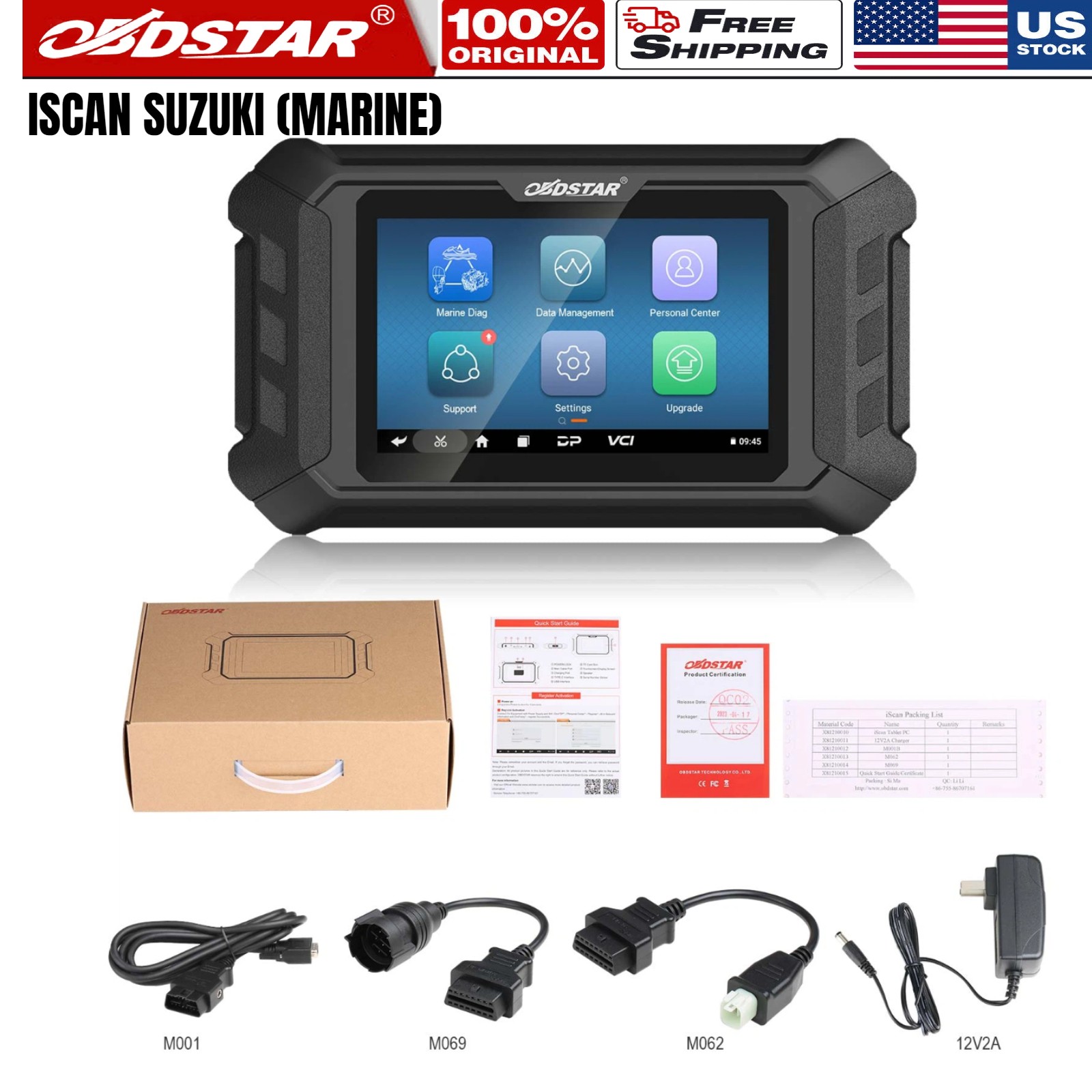 OBDSTAR iScan for SUZUKI Outboard Marine Diagnostic Tool Code Read & Clear