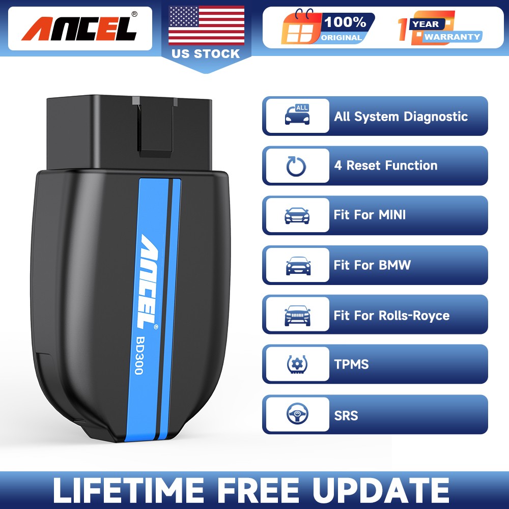 ANCEL BD300 for BMW OBD2 Diagnostic Scanner Bluetooth All System Code Reader