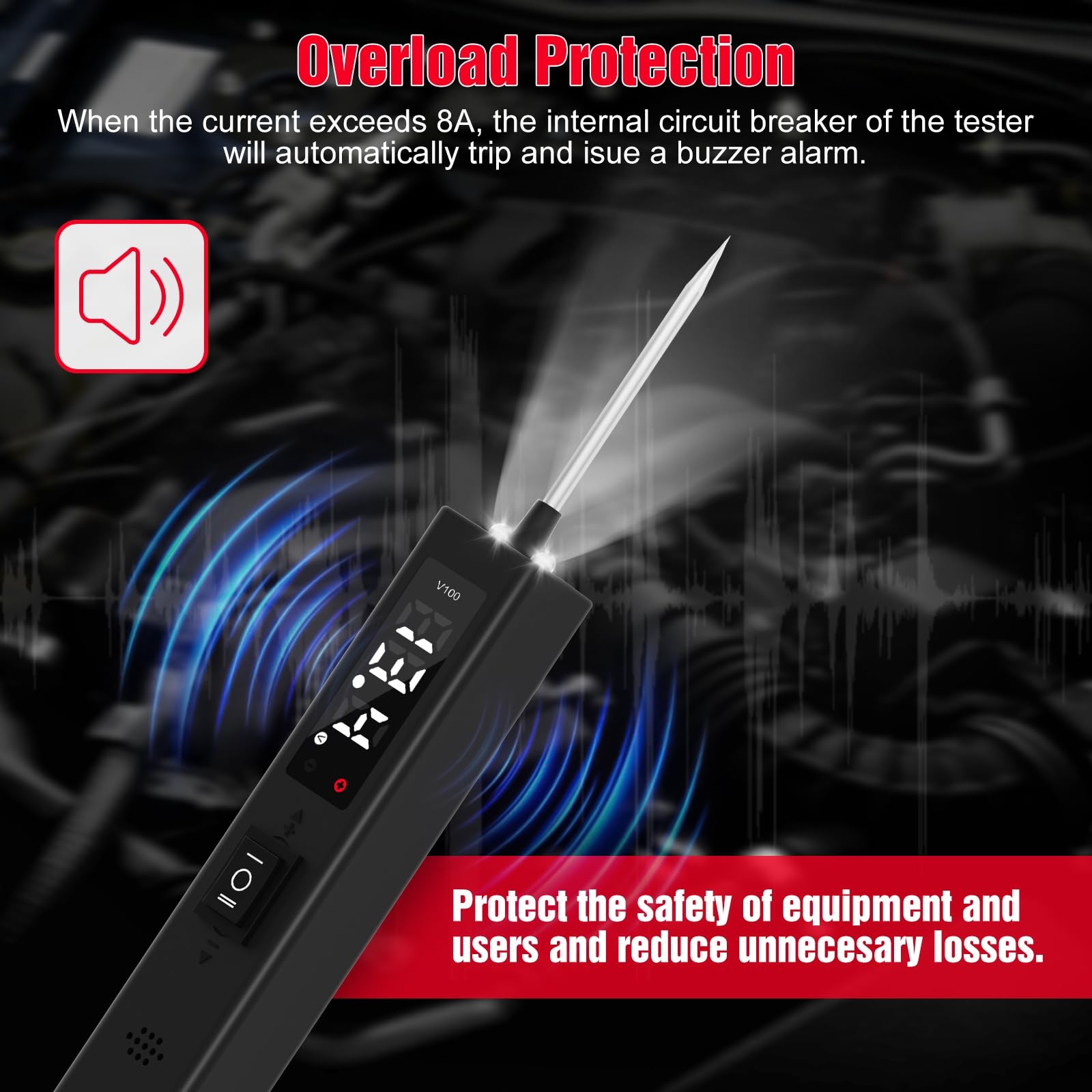 Car Circuit Tester Probe 24V 12V 6V DC Voltage Continuity Tester US