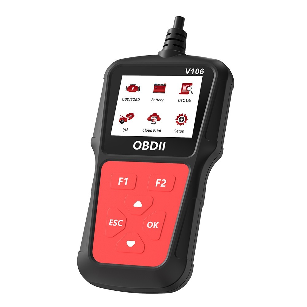 2026 2.4” OBDII Scanner Code Reader I/M Readiness Oxygen Sensor Test EVAP Test