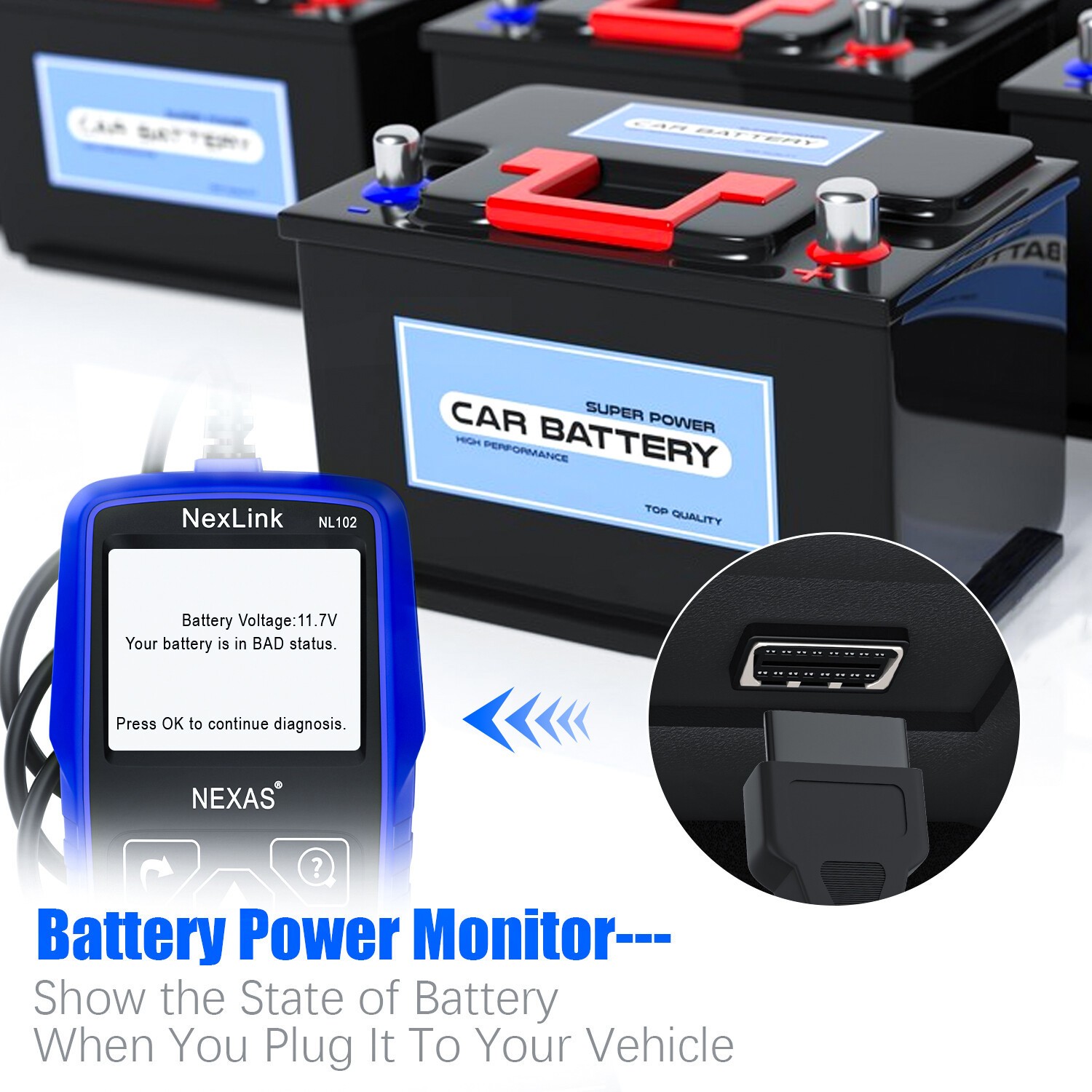 NEXAS NL102 Heavy Duty Diesel Truck Diagnostic TOOL Scanner OBD2 Code Reader