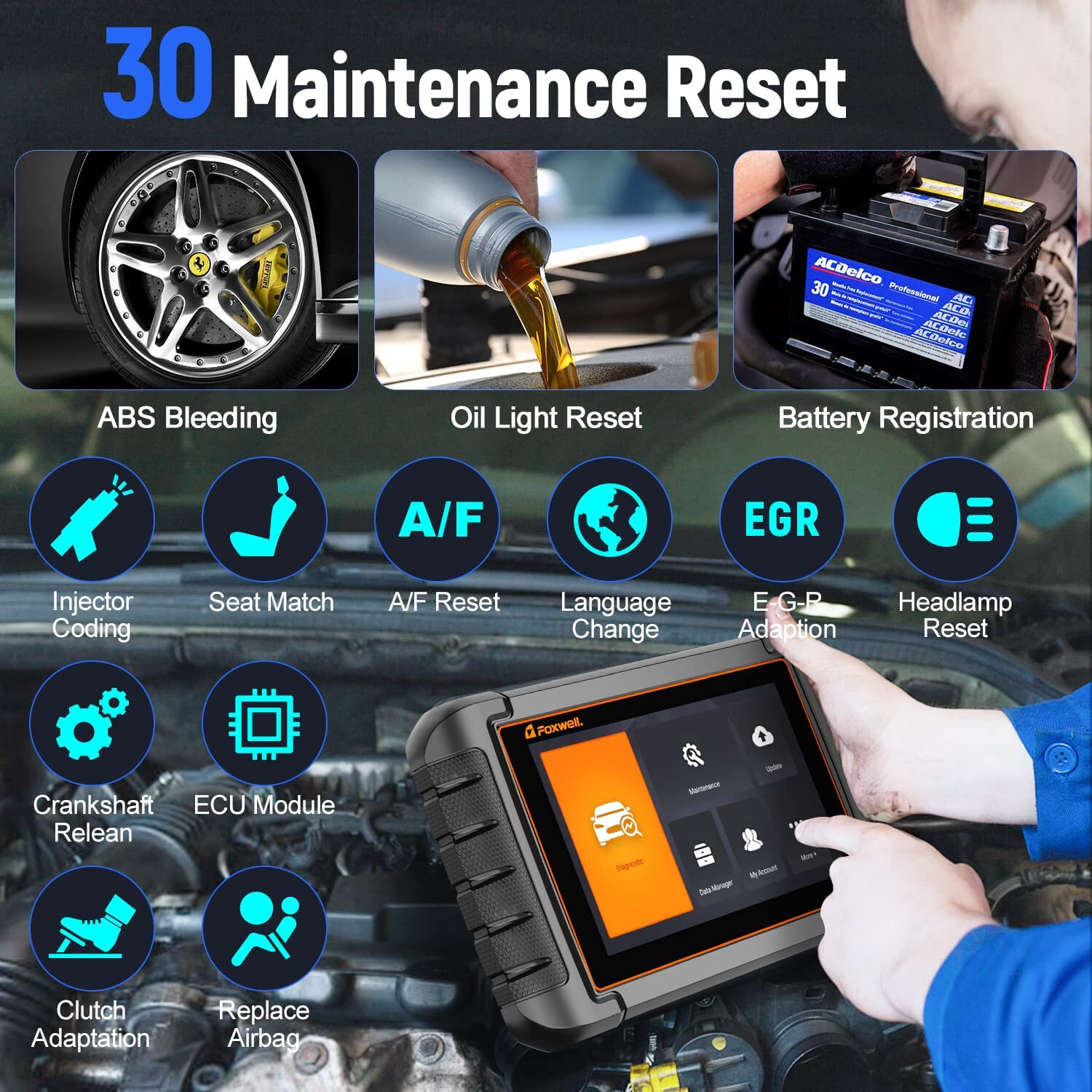 Car Diagnostic ECU Coding All System A/F Adjust IMMO 30+ Reset For BENZ Scanner