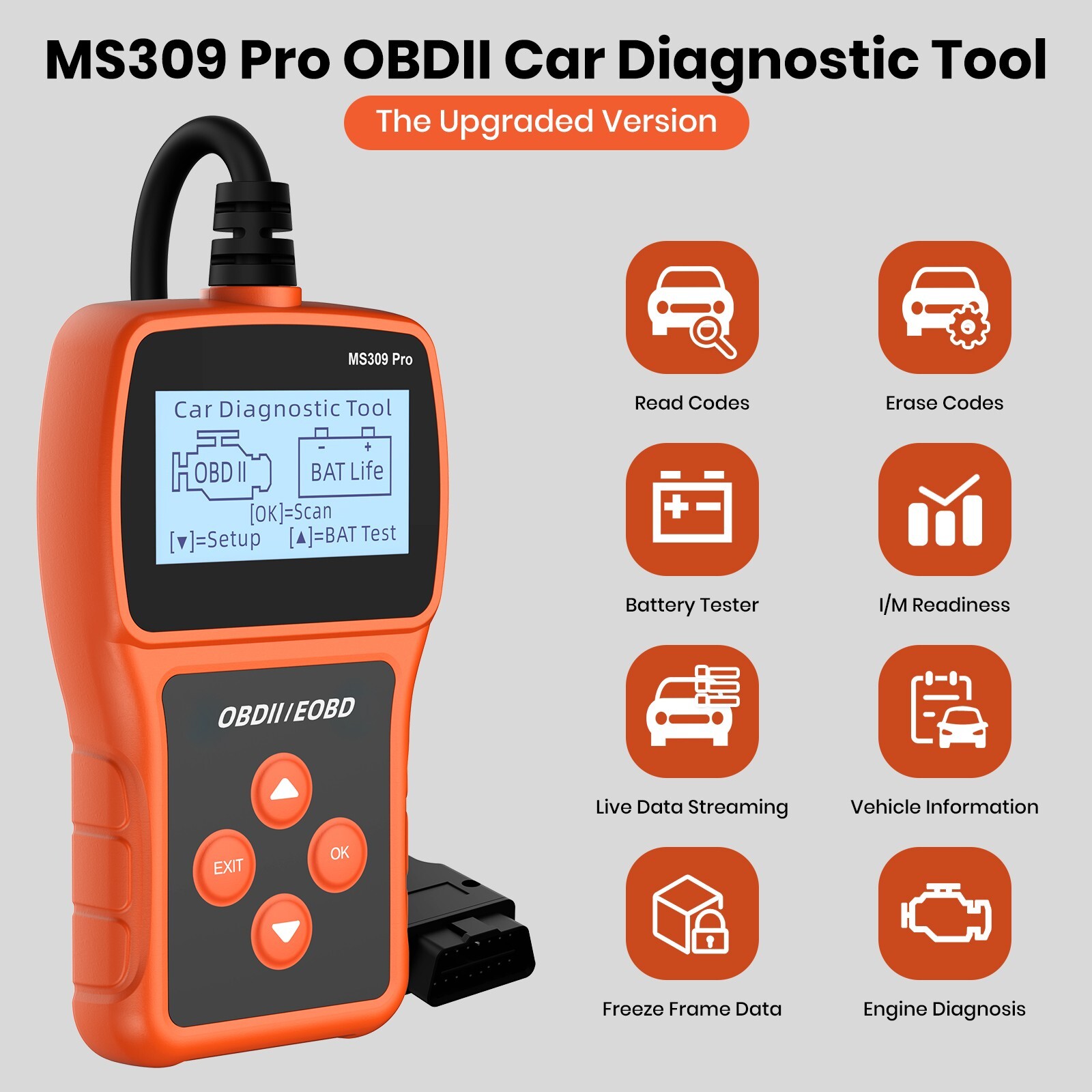 Universal OBD2 Scanners Car Code Readers Live Data Engine Diagnostic Tool