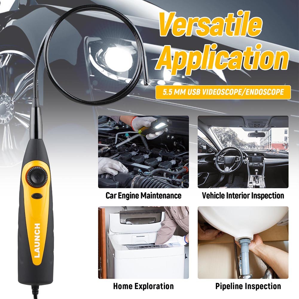 Launch VSP-600 Inspection Camera Videoscope with LED Illumination Endoscope USA