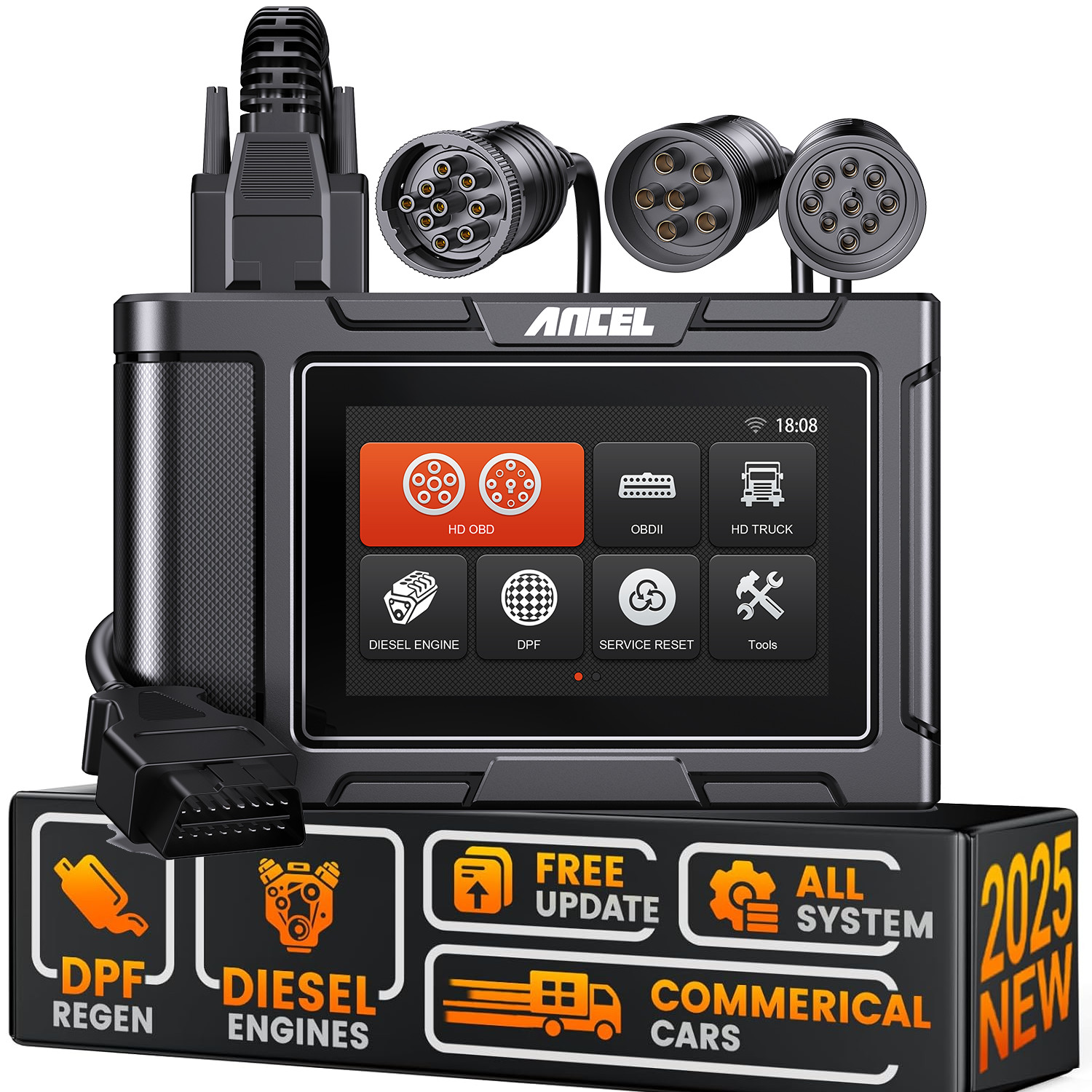 ANCEL HD3300 Pro HD Truck Scanner DPF Regen & Service Reset Lifetime Update