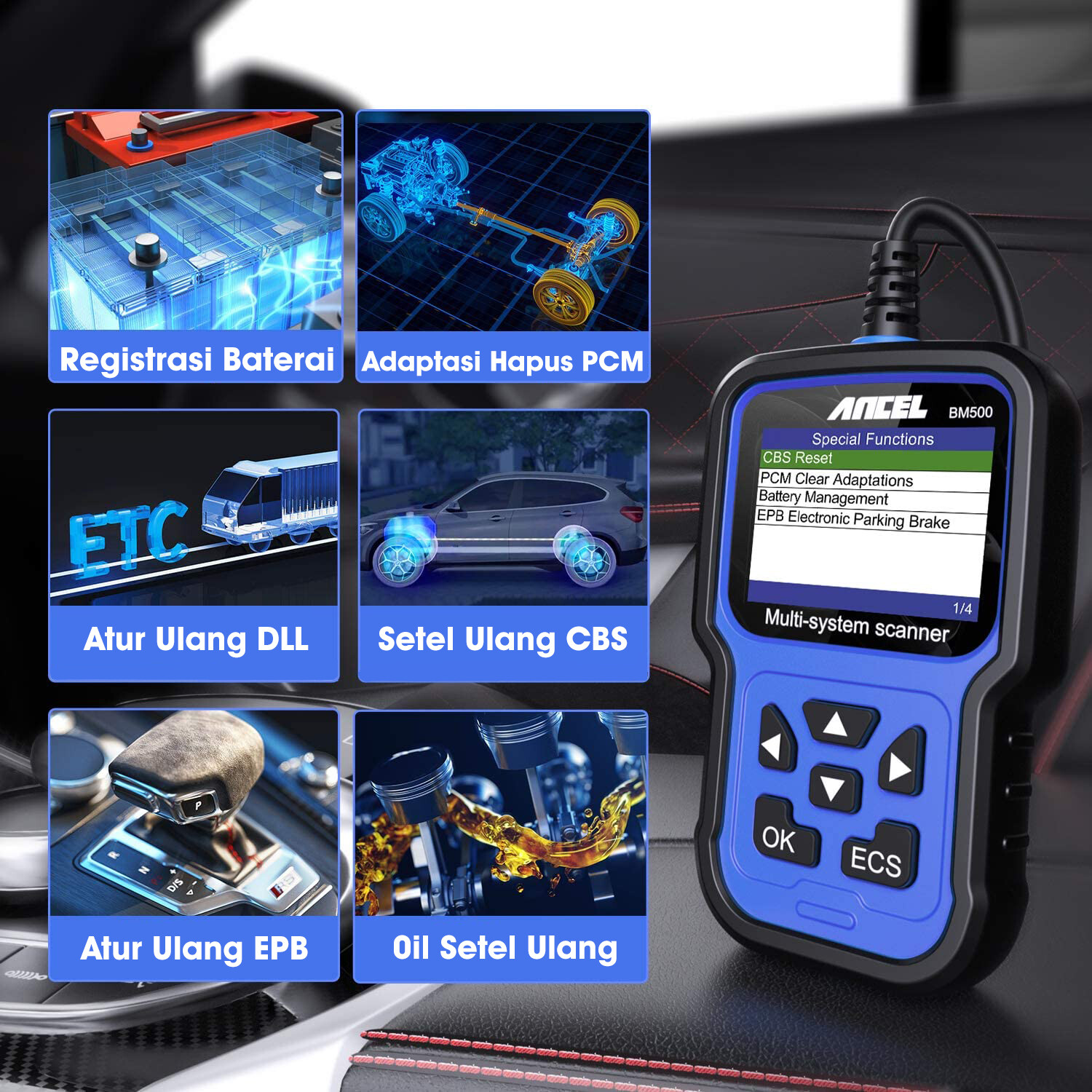 Car OBD2 Diagnostic Scanner Fit for BMW Mini Rolls-Royce Full System Scan Tool