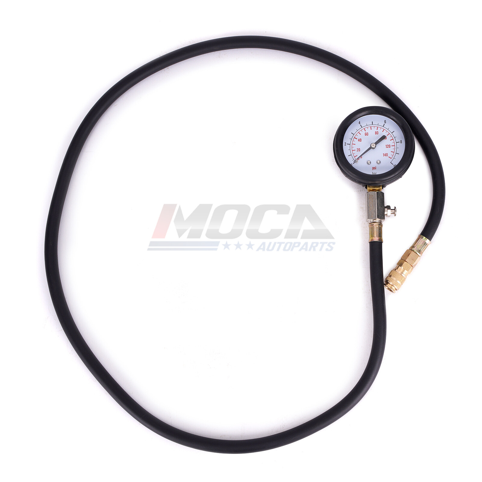 Engine Oil Pressure Test Kit Tester Low Warning Devices Gauge 0-140 PSI W/ Case