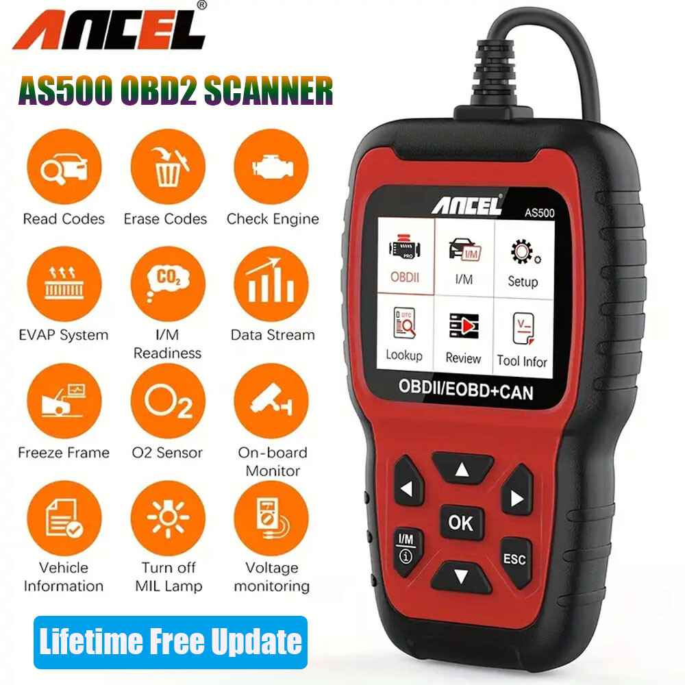 ANCEL AS500 OBD2 Scanner Car Engine Check Code Reader OBD2 Automotive Diagnostic