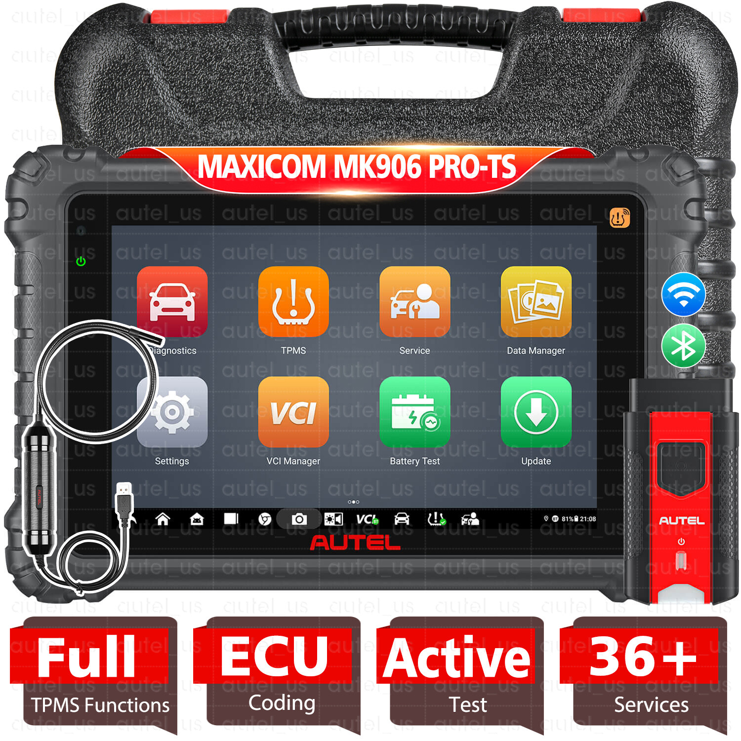 Autel MaxiCOM MK906S PRO-TS Android 10.0 2025 Supefast Version of MK906 PRO-TS
