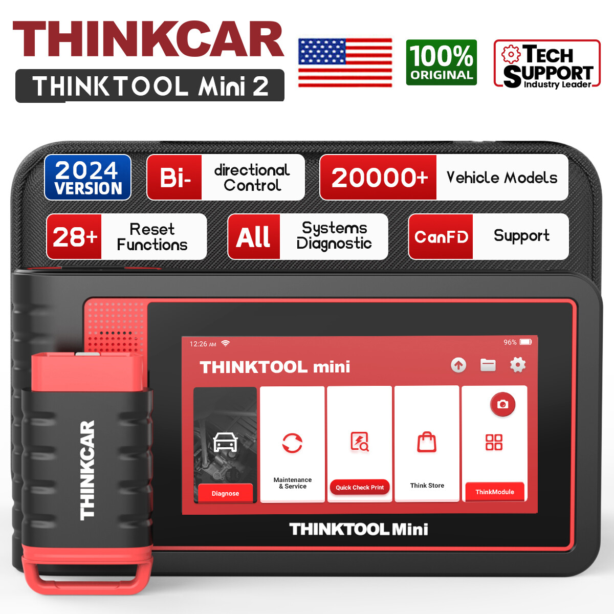 Thinktool Mini2 Professional Car Scanner Diagnostic Tool Full System Scanner