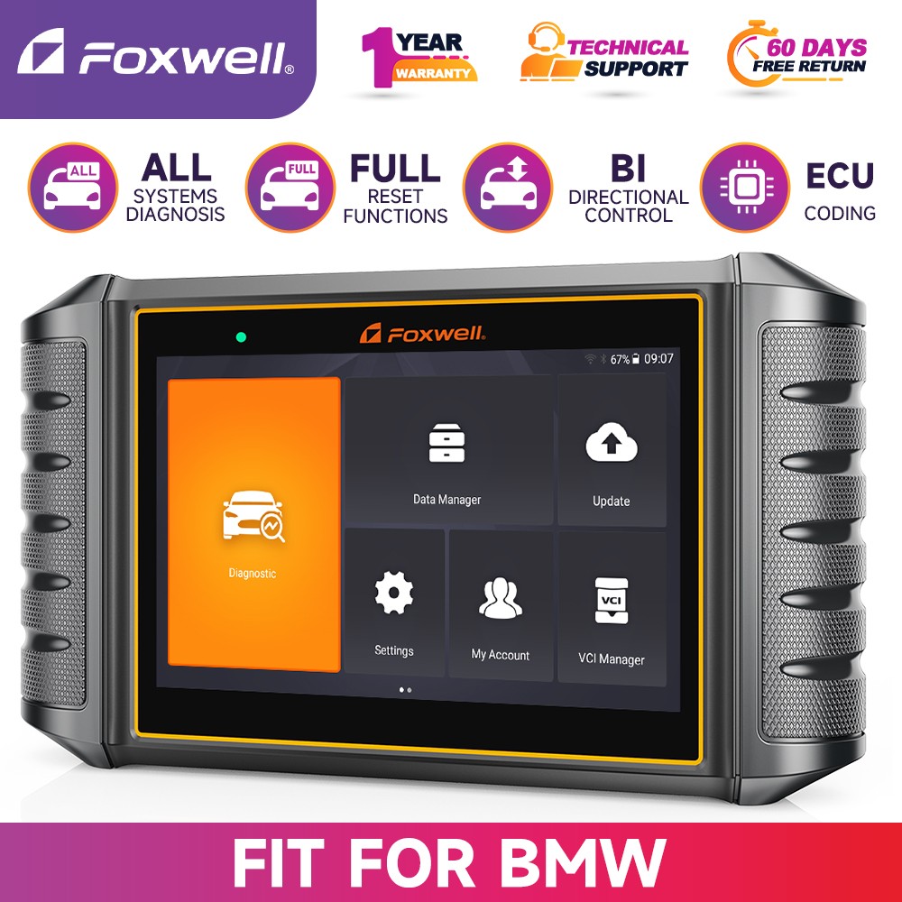 FOXWELL NT710 for BMW Car Diagnostic Tool All System Bidirectional OBD2