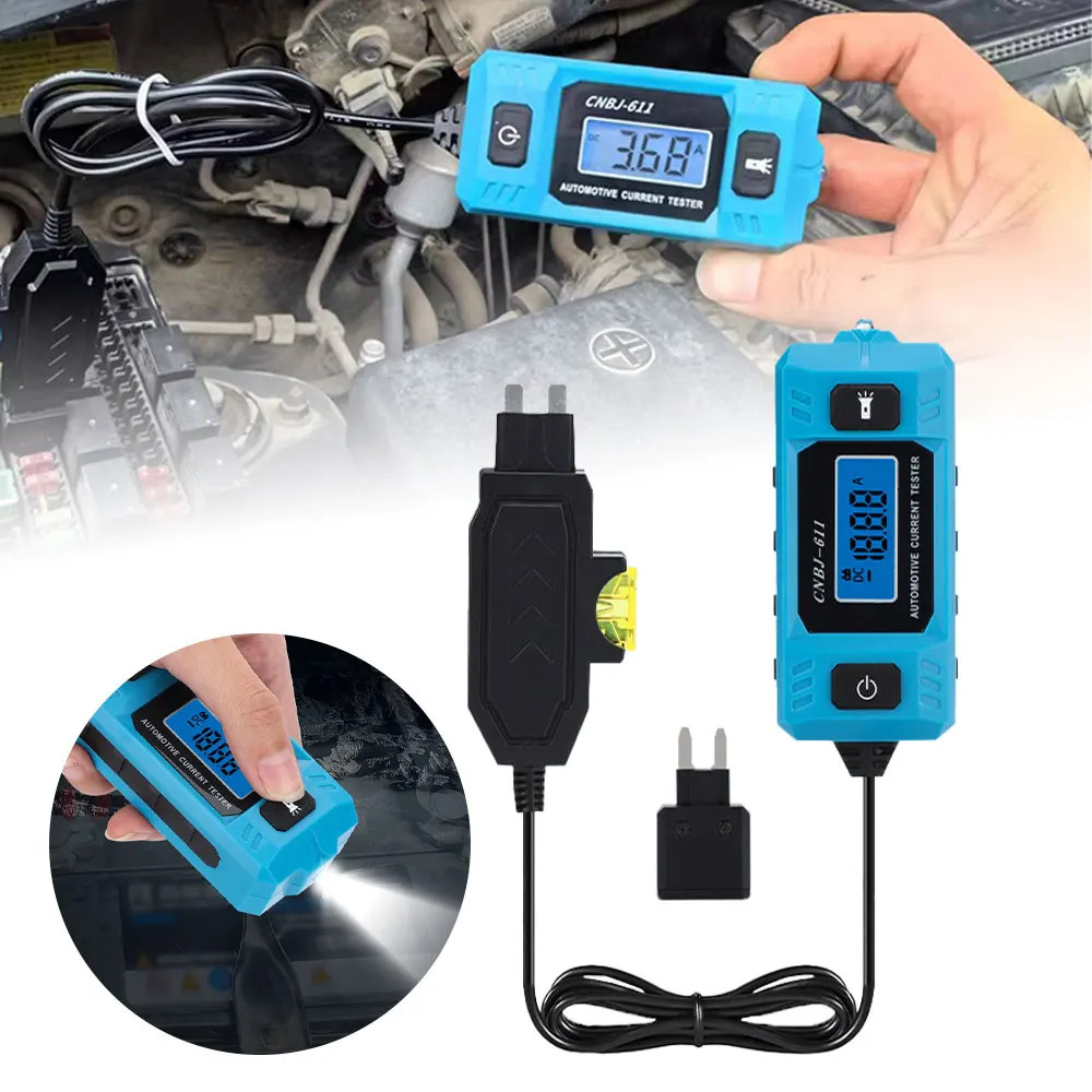 Car Circuit Tester Current Test Fuse Diagnostic Tool Range 0.01~19.99A Detector