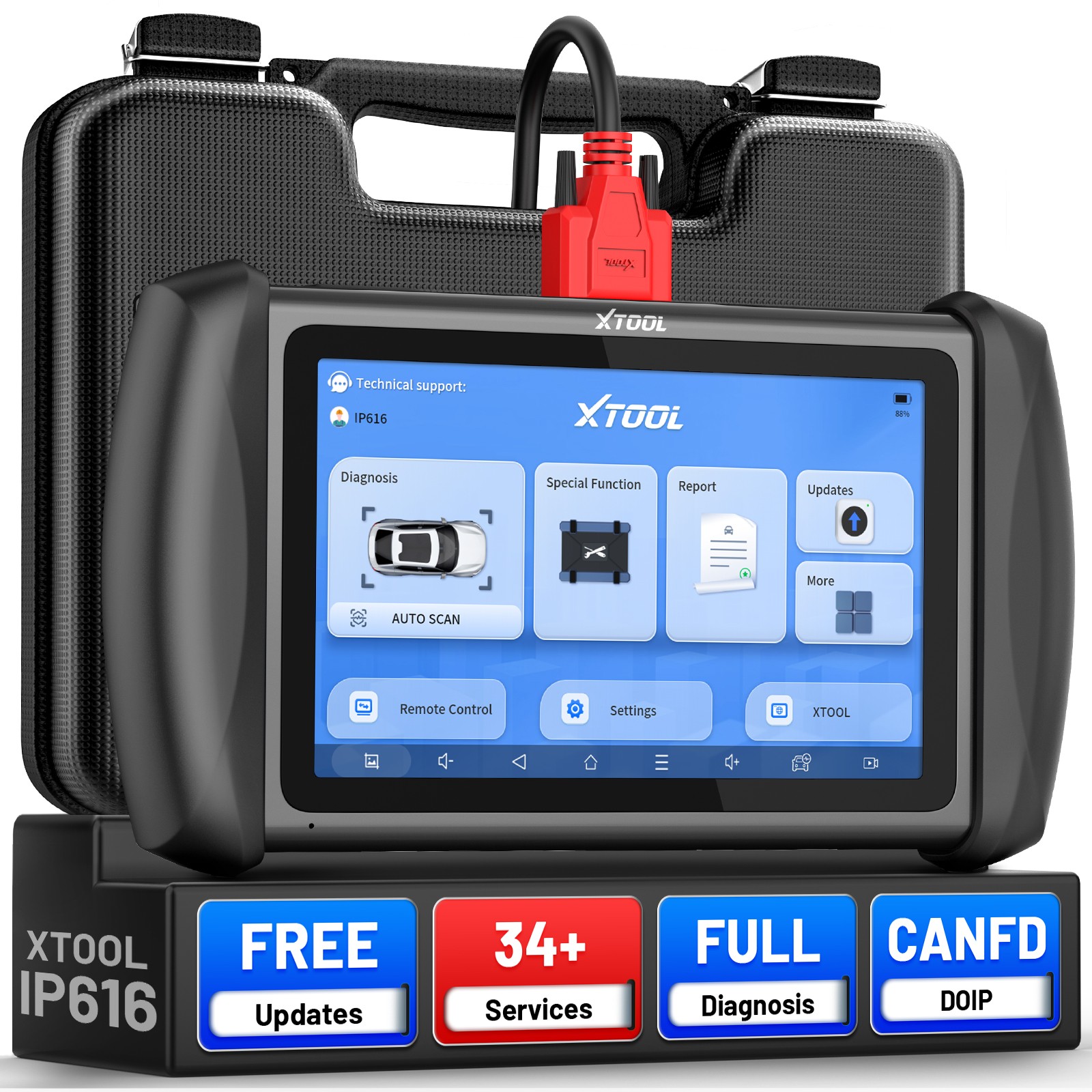 USED XTOOL IP616 V2.0 Auto All System Diagnostic Tool Scanner Key Programmer