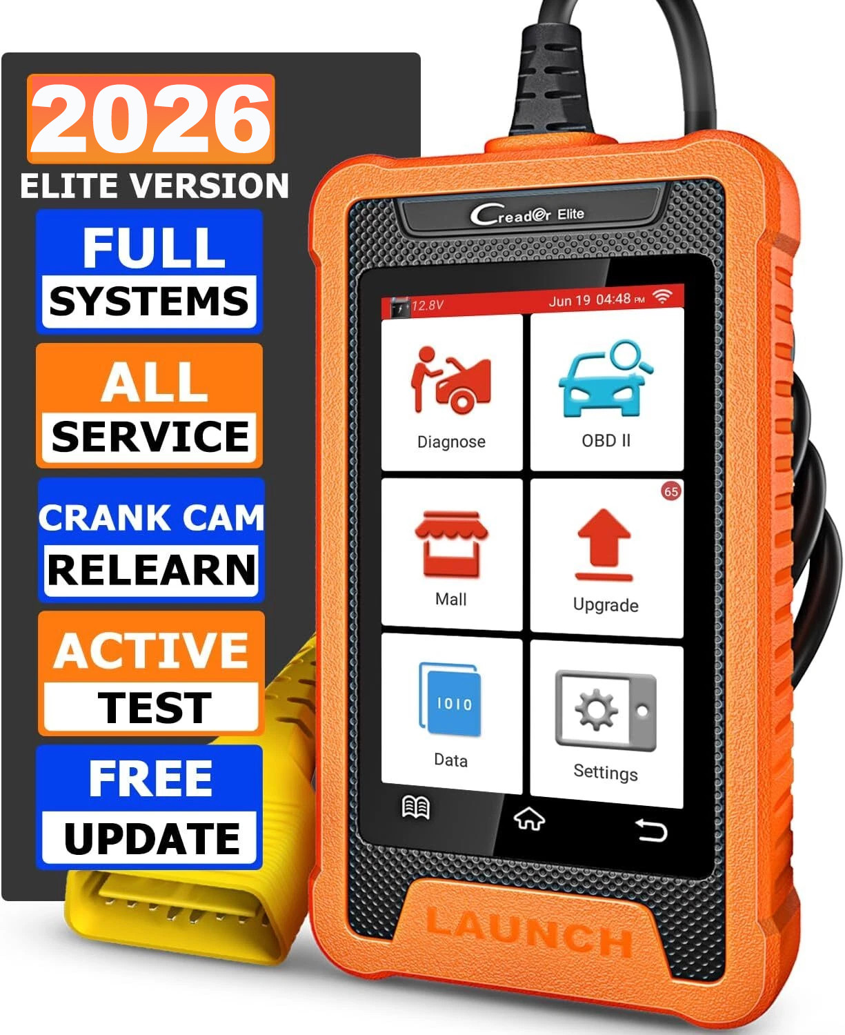 2026 LAUNCH Creader Elite for Toyota Lexus Car Diagnostic Tool Scanner Coding