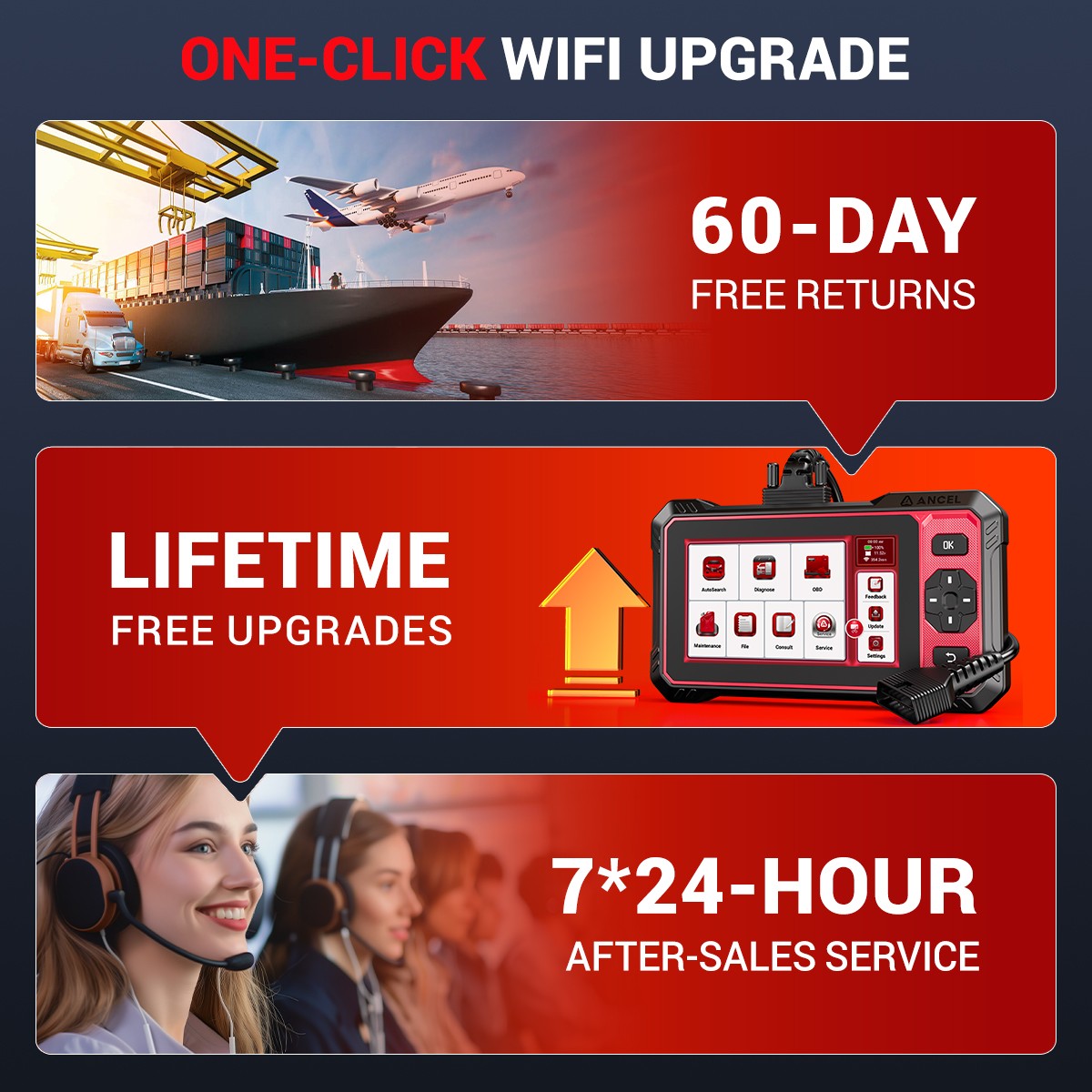 DS410 LITE OBD2 Bidirectional Scanner Tool All System Car Diagnostic Tablet TPMS