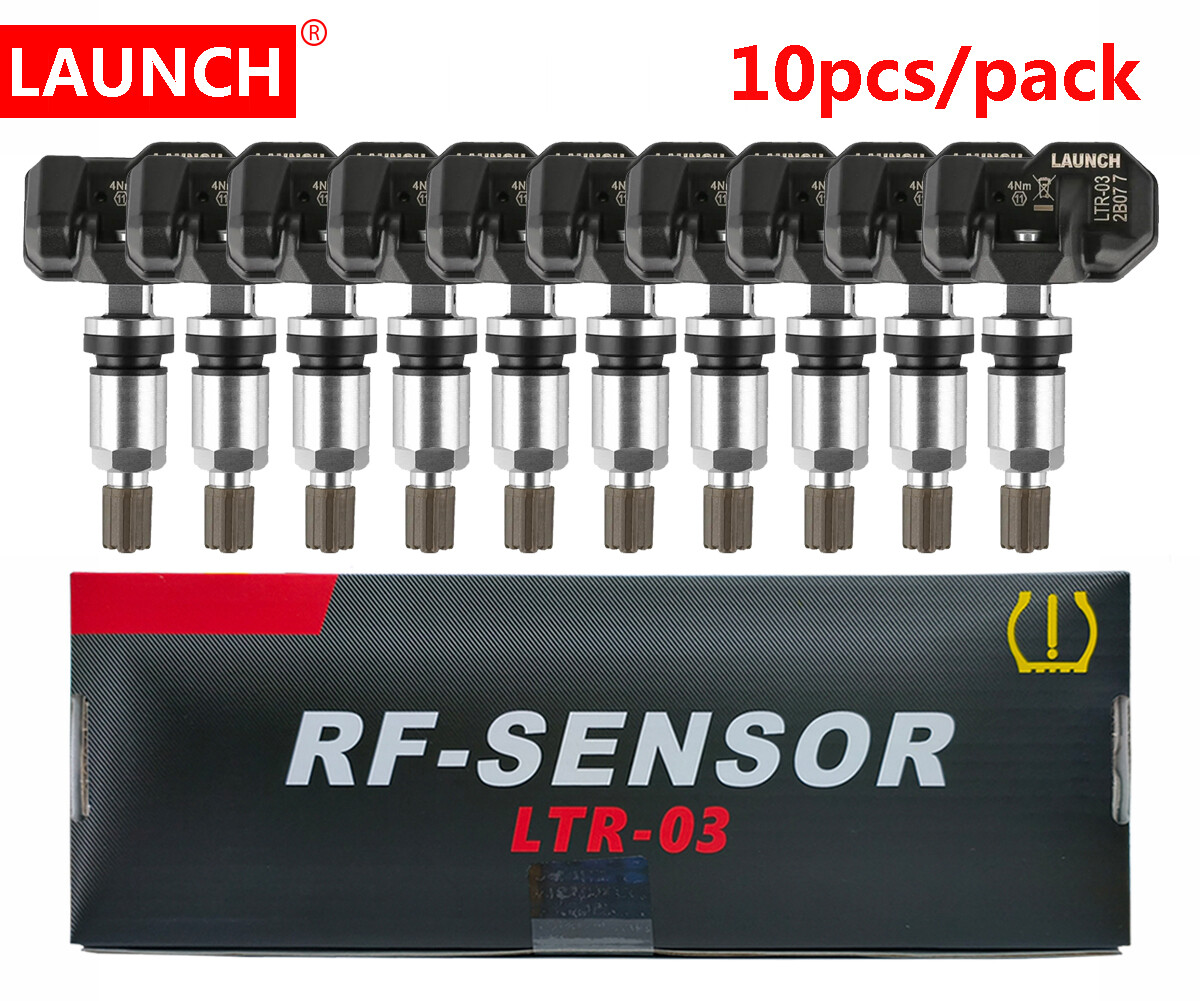 LAUNCH 10PCS 2 in 1 Universal RF-SENSOR TPMS 315MHz 433MHz Programmable Sensors