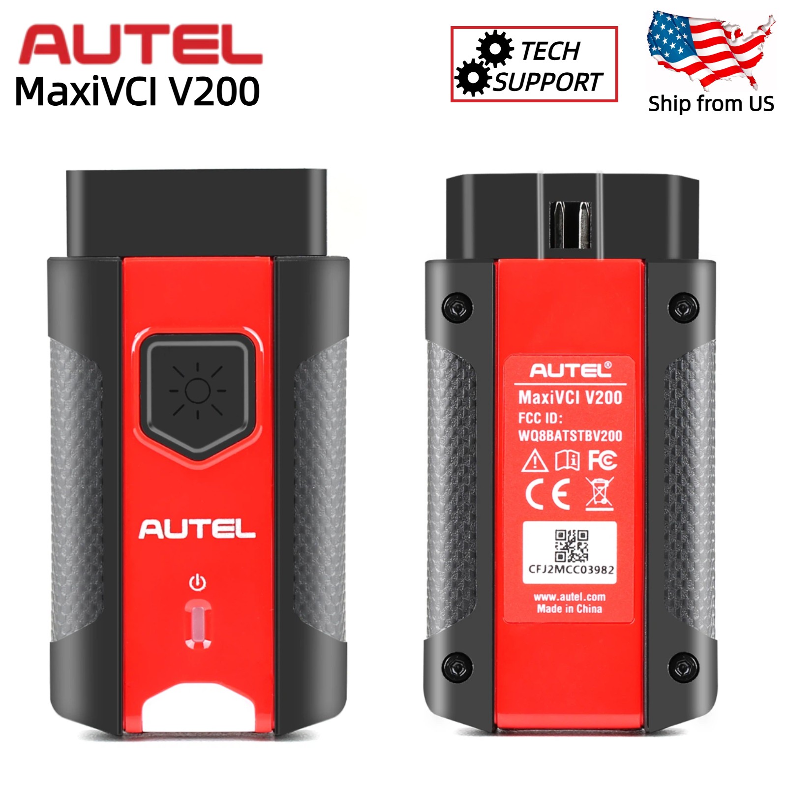 Autel MaxiVCI V200 VCI Bluetooth Diagnostic Interface for ITS600 KM100 MS906 Pro