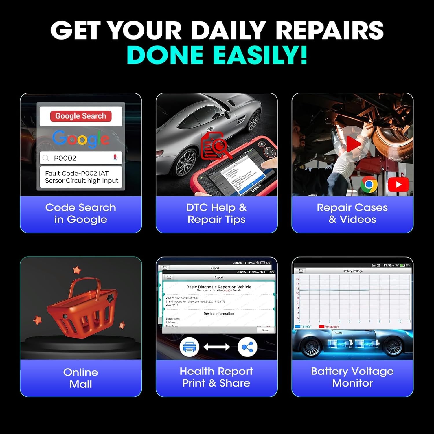 2026 Newest LAUNCH CRP129X V2.0 Elite OBD2 Diagnostic Scanner Upgrade of CRP123X