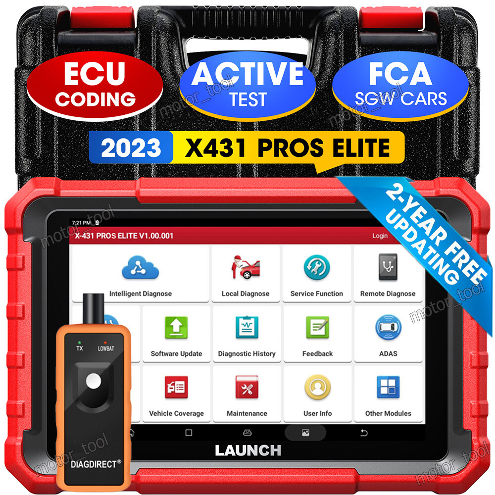 LAUNCH X431 PROs Elite PRO5 Bidirectional Scanner Car Diagnostic Tool Key Coding