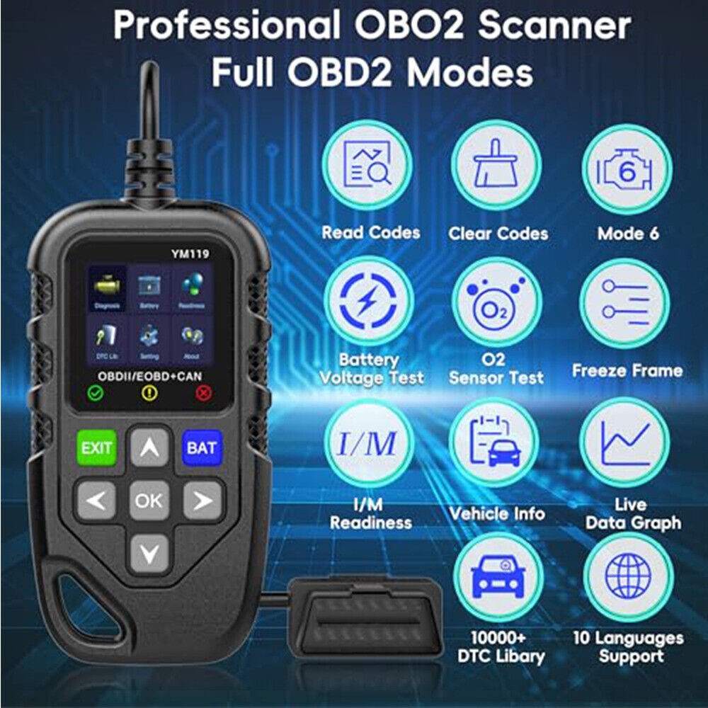 Automotive OBD2 Code Reader OBD Scanner Car Check Engine Fault Diagnostic Tool