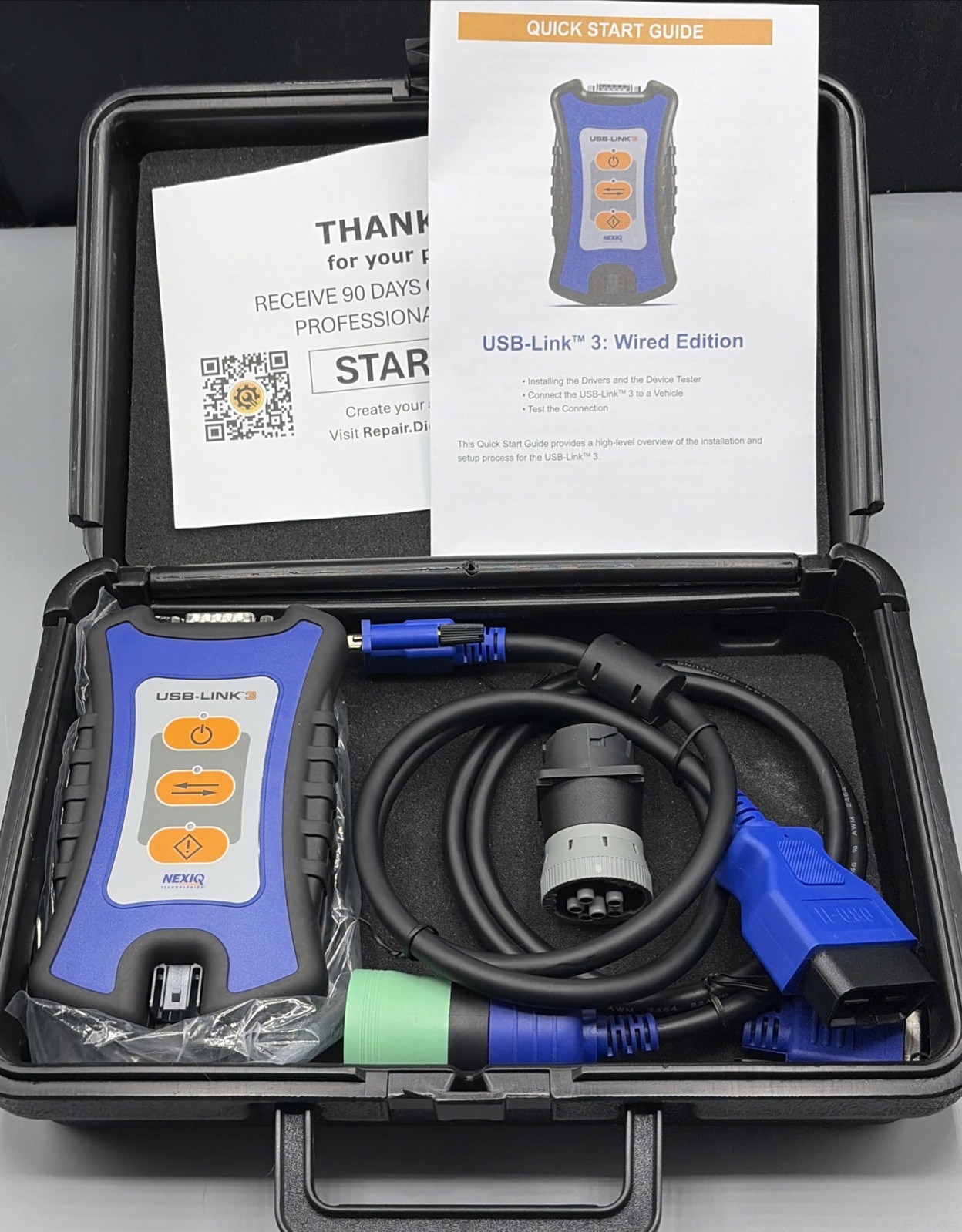 NEXIQ Technologies 121054 USB-Link 3 Wired – Hardware ONLY