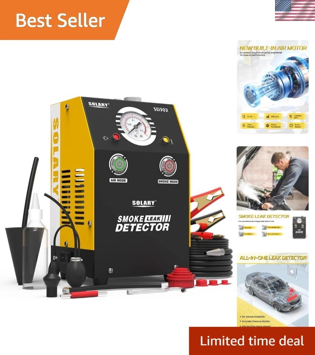 Built-in Air Pump Smoke Machine for Accurate Vehicle Leak Detection – Non-Toxic