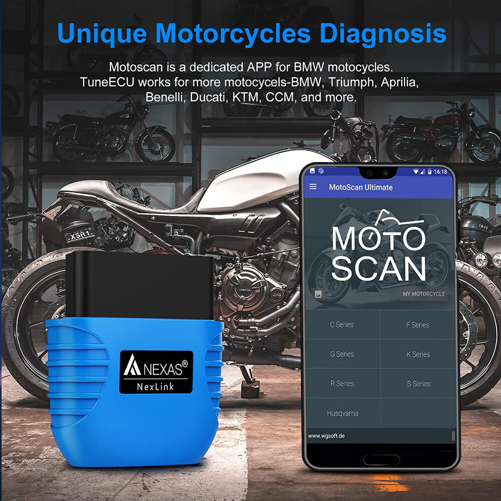 OBD2 Scanner Bluetooth Car Code Reader Battery Test Check Engine Diagnostic Tool
