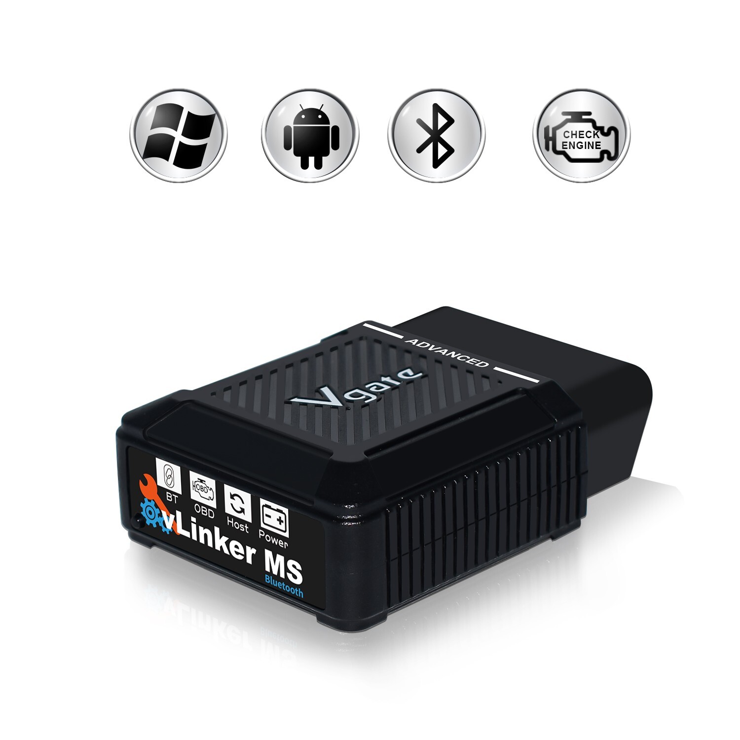 Vgate vLinker MS BT3.0 OBD2 Diagnostic Scan Tool Car Code Reader IOS/Android/PC