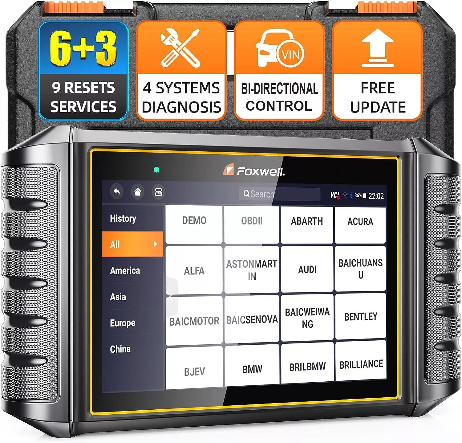 Foxwell NT716 Car Bidirectional OBD2 Scanner Diagnostic ABS Bleeding Oil EPB BMS