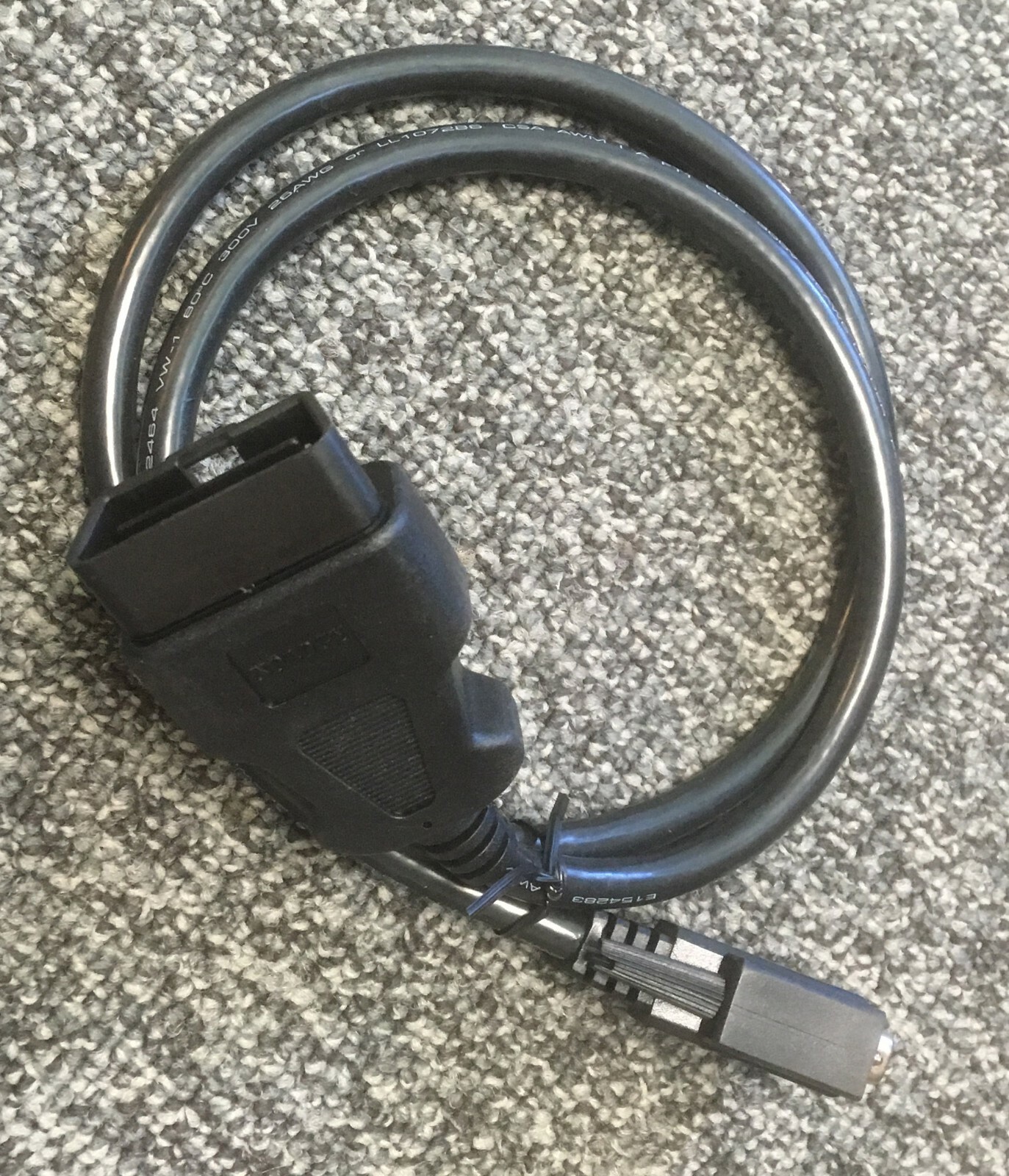 Diagnostic Tool OBD2 16-Pin to Male DB9 RS232 Serial Port Adapter Cable 3 feet