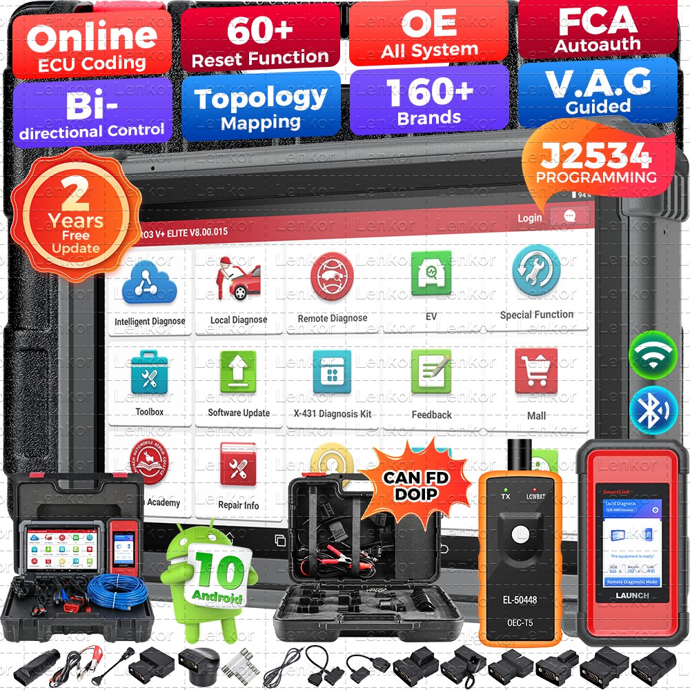 2026 X431 PRO3S+ ELITE PRO5 Car Truck Diagnostic Tool ECU J2534 Programming