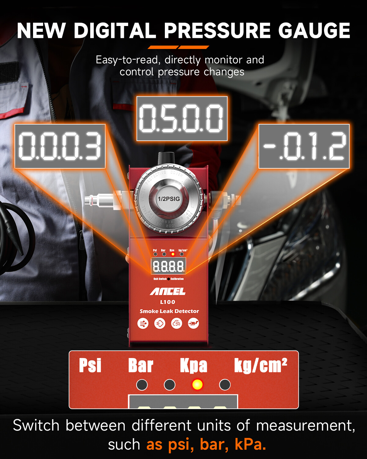 EVAP Vacuum Diesel Fuel Leak Detection Tools Smoke Leak Tester Diagnostic Tool