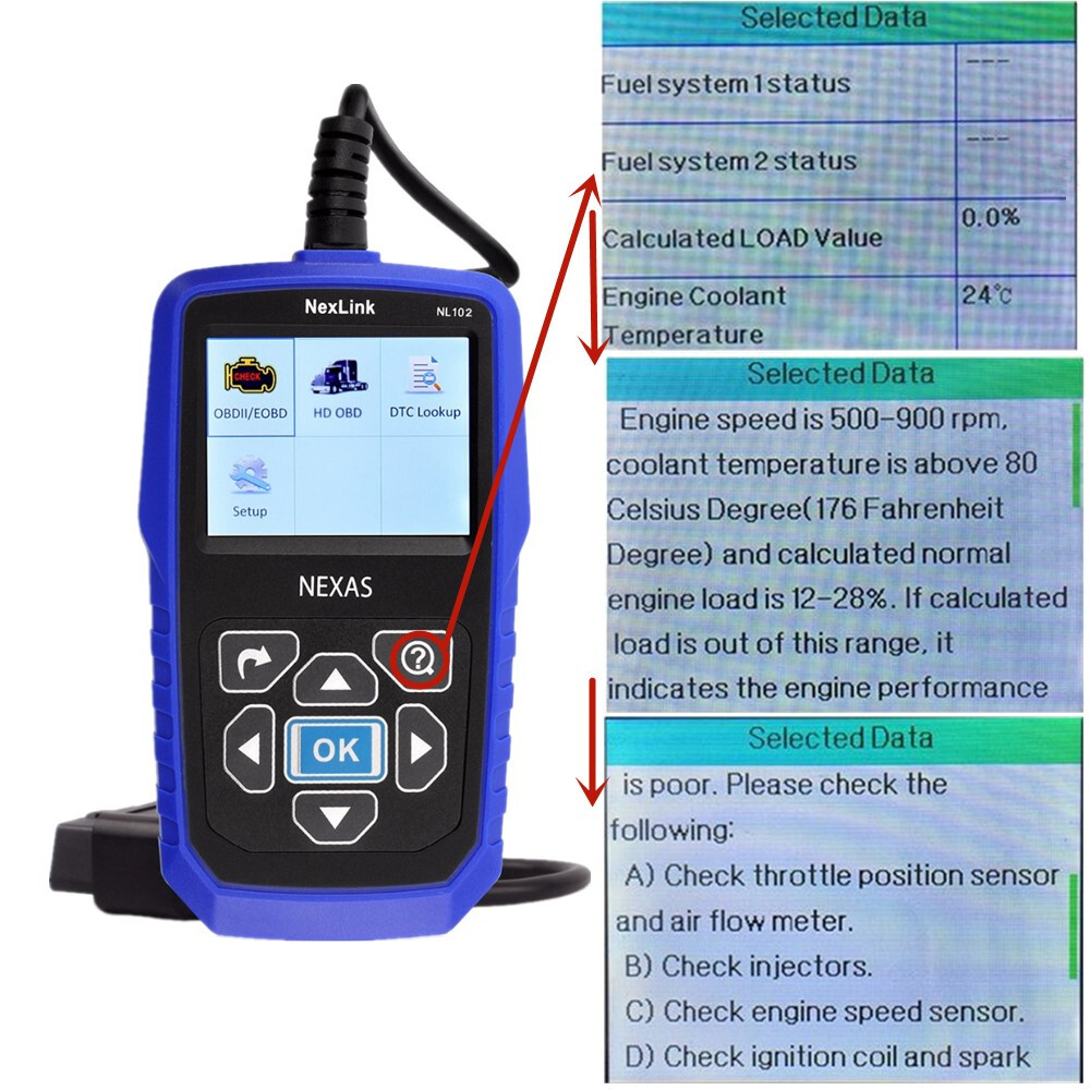 NEXAS NL102 Pro Heavy Duty Truck Scanner Diesel Diagnostic Scan Tool for Cummins