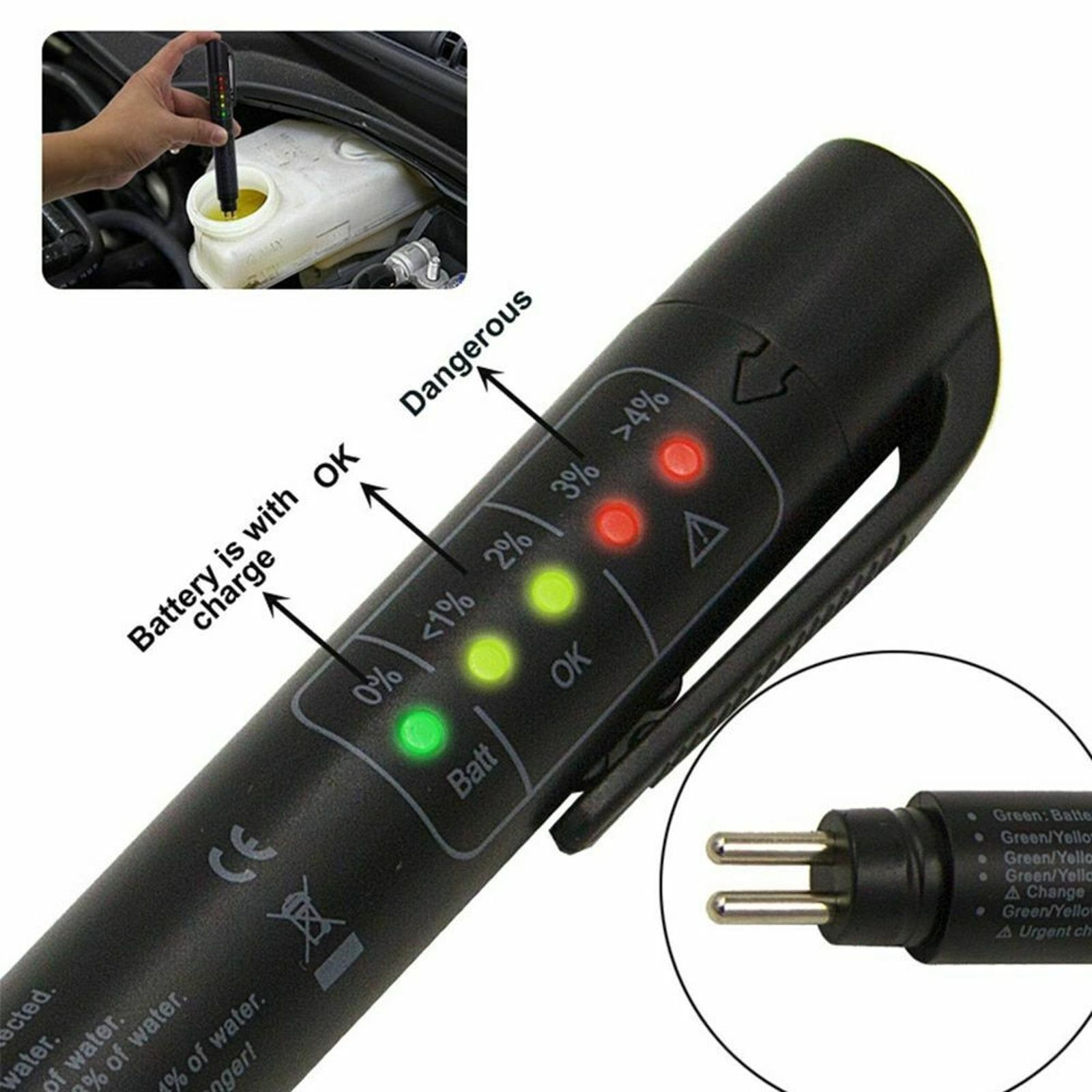 Universal Auto Light Emitting Diode Brake Fluid Tester Digital Testing Tool Oil