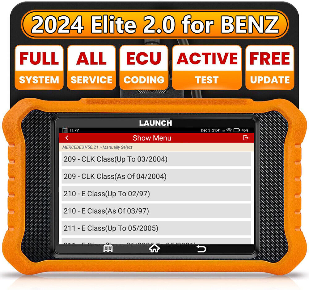 LAUNCH Creader Elite for Mercedes-Benz Car Diagnostic Tool Scanner Key Coding