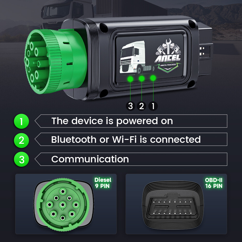 Diesel HDOBD/OBD2 Scanner Diagnostic Tool for Volvo & International Speed Limit