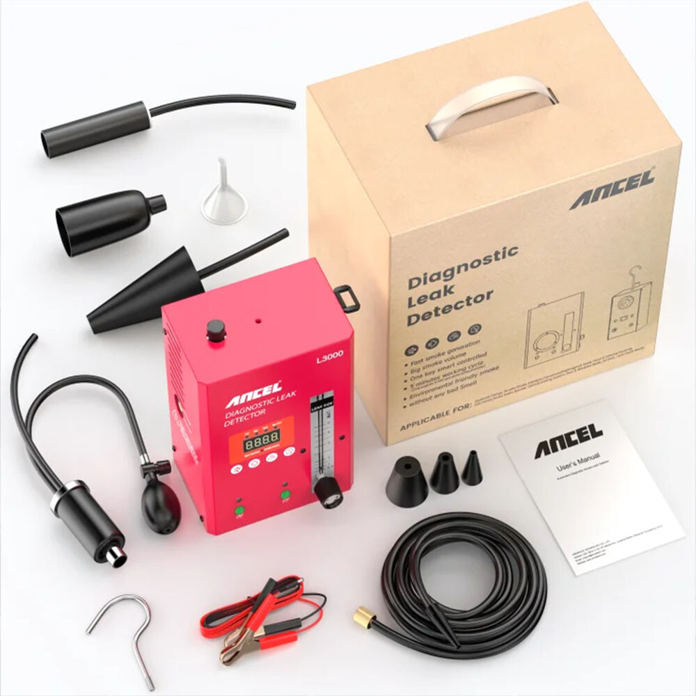 ANCEL L3000 Digital EVAP Smoke Machine Tester Pipe Leak Detector Diagnostic Tool