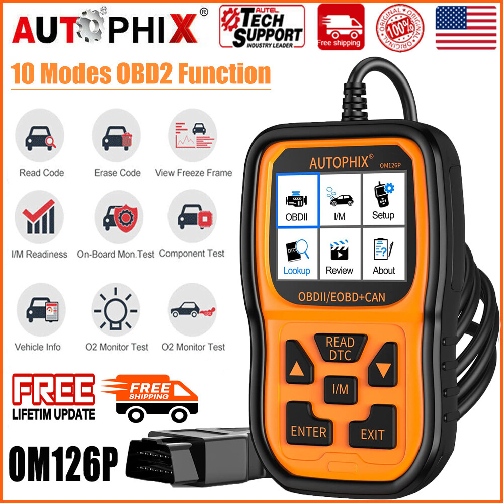 AUTOPHIX OM126P OBD2 Scanner Check Engine Enhanced Code Reader Auto Diagnostic