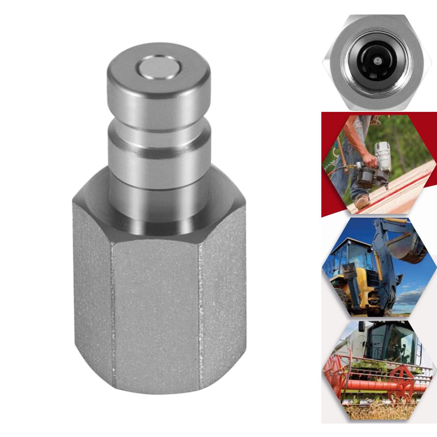 PD342 Series PD Steel Test Port & Diagnostic Equipment Quick Nipple 1/8″ Body