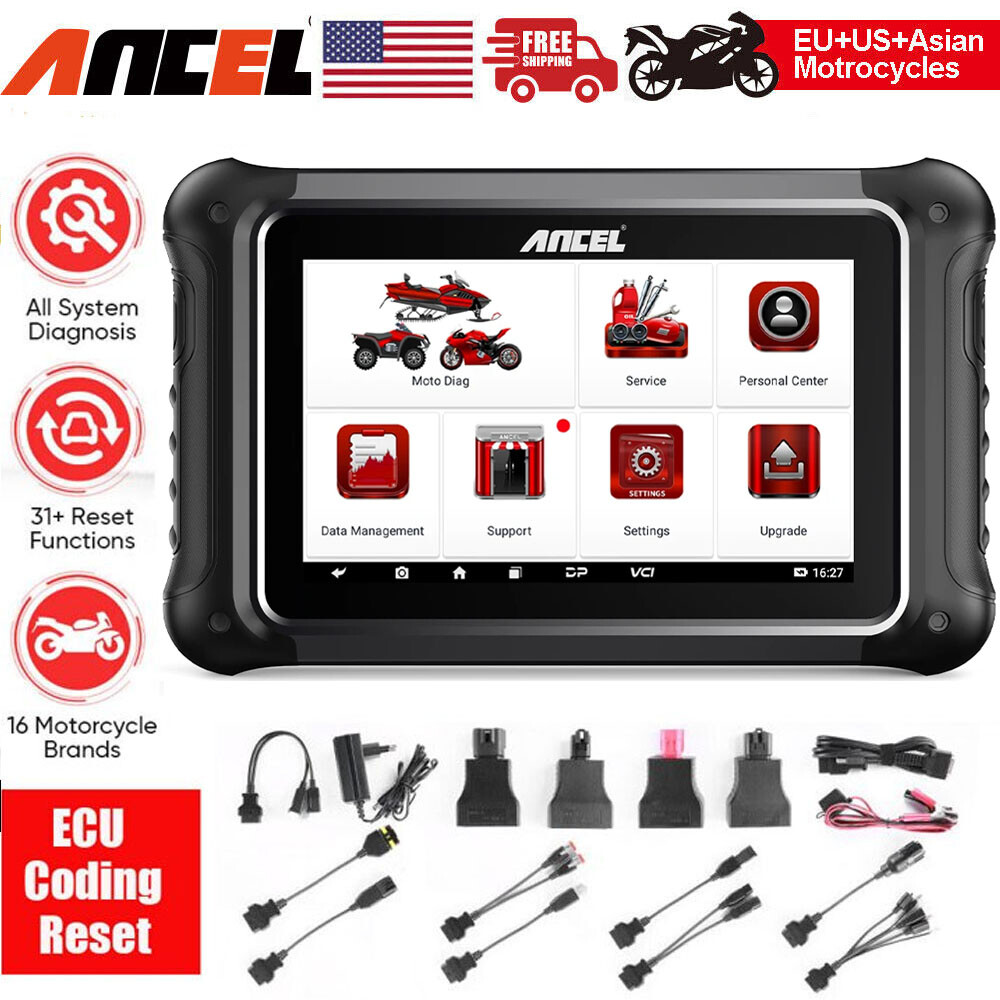 Ancel MT700 Motorcycle OBD2 Scanner Code Reader Diagnostic Tool Motorbike Scan